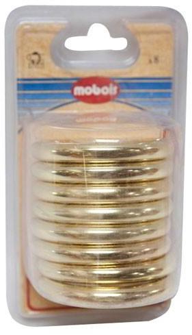 Anneau laiton D: 70 mm - lot de 8
