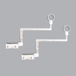 Lot de 2 supports sans perçage Blanc
