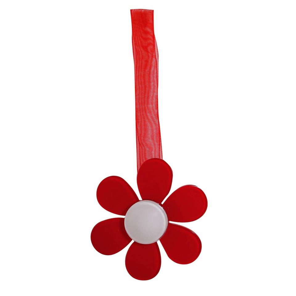 Embrasse Aimant Fleur Résine Et Ruban Organza - V