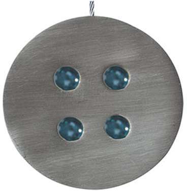 Embrasse aimantée bouton bleu Ø 55 mm