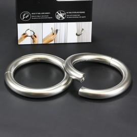 Embrasse rideau aimantée gris argent (x 2)