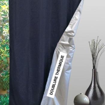 Doublure thermique universelle unie velcro argent noir Doublure thermique universelle