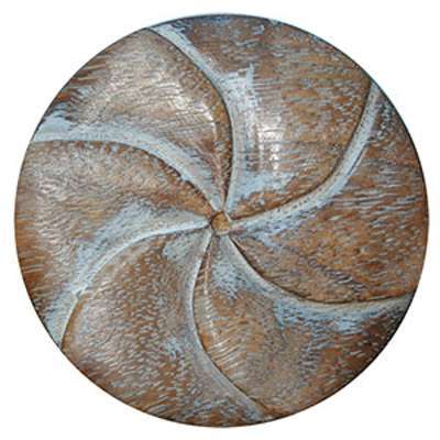 Embrasse aimantée bois Rosa burnt blanchi Ø 75 mm