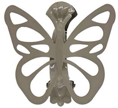 Clip papillon x 2 lin 80 x 80 mm