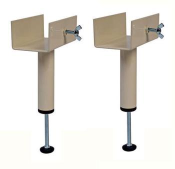 2 pieds centraux reglables 17e5 a 30e5cm pour somm