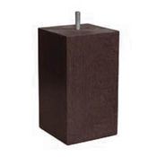Jeu de 4 pieds de lit cubiques PACHA Wengé 95x170m