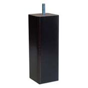 Jeu de 4 pieds de lit cubiques Noir 60x170mm