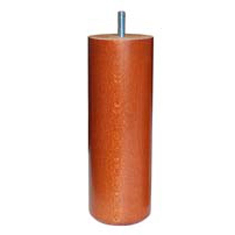 Jeu de 4 pieds de lit cylindre Merisier 70x200mm