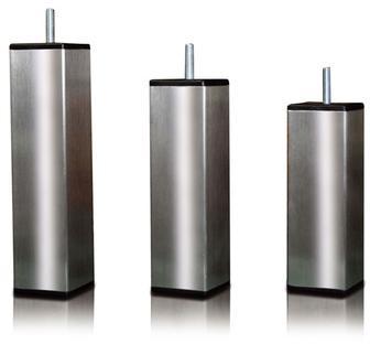 4 pieds carres inox 17cmx5cm modele tonga pour som