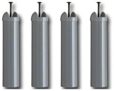 Pieds PVC Gris 22 cm