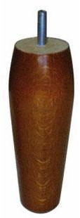 1 pied galbe bois 17cm modele olive pour sommier f