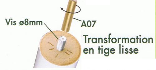 Embout lisse pieds de lit 10 mm lot de 4