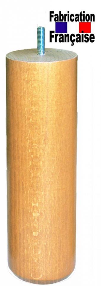 Pieds lit vernis hauteur 20 cm Ø 60 le Lot de 4