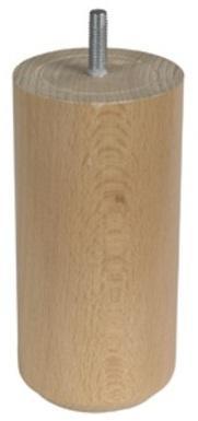 1 pied cylindrique bois 17x9cm pour sommier fauteu