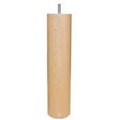 Jeu de 4 pieds de lit cylindre Naturel 70x300mm