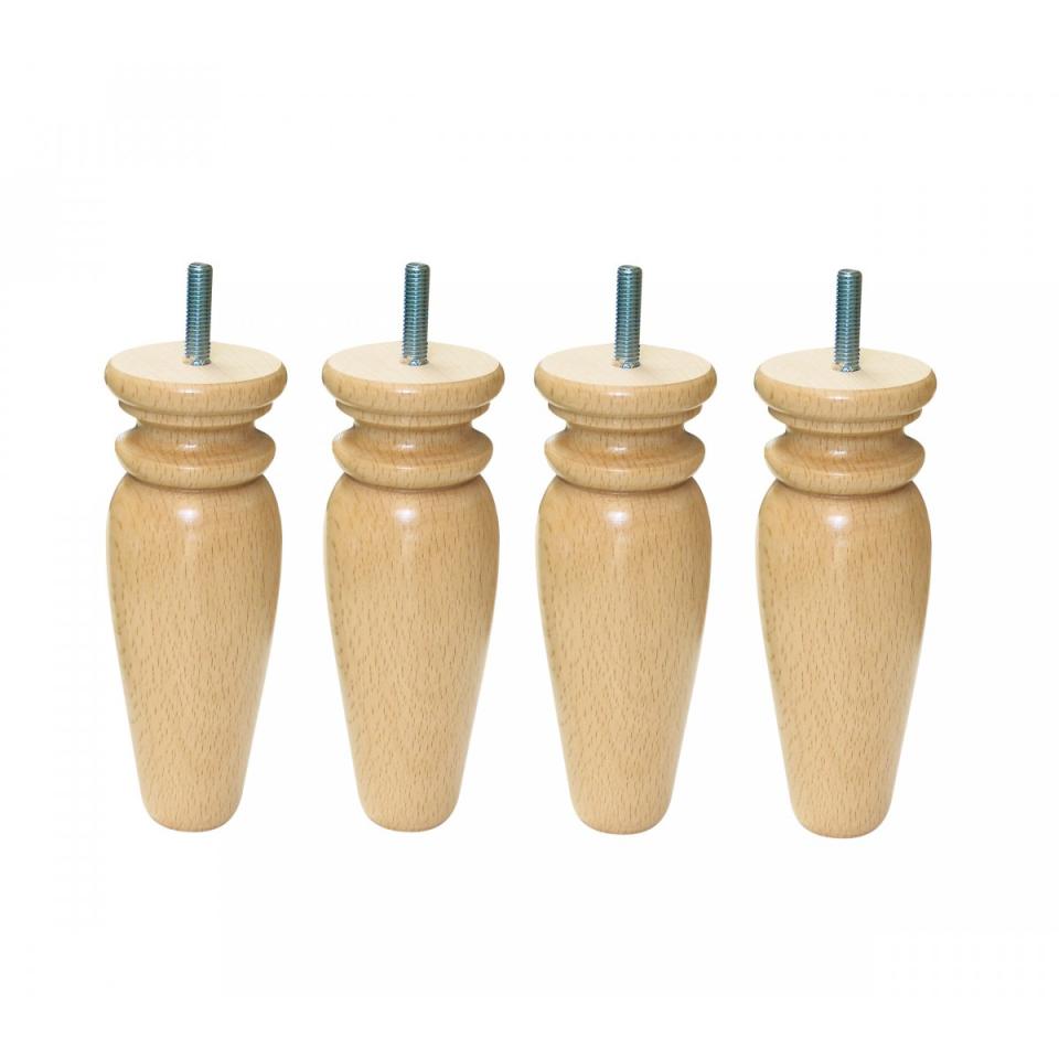 4 Pieds Vernis Naturel 15 cm - Someo