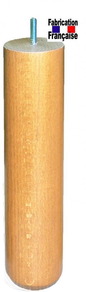 Pieds lit vernis hauteur 30 cm Ø 70 le Lot de 4