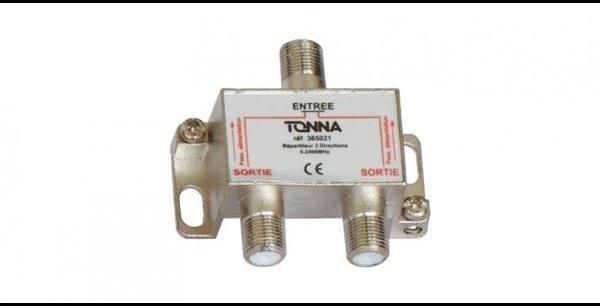 Répartiteur 2 voies symétriques 5 / 2400 MHZ TONNA