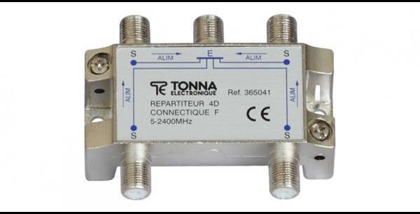 Répartiteur 4 voies symétriques 5 / 2400 MHZ TONNA