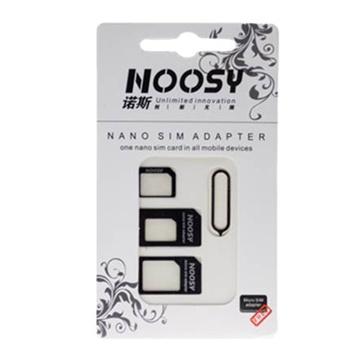 Adaptateur Carte Nano Micro SIM Noosy 4-en-1 - Noi
