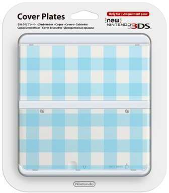 Coque Nintendo New 3DS n 13 - Carreaux Bleus Coque Nintendo New 3DS n 13
