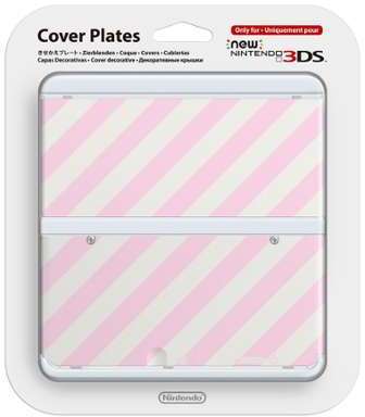 Coque Nintendo New 3DS n 14 - Bandes Roses Coque Nintendo New 3DS n 14