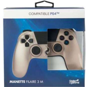 Manette Under Control Manette PS4 Filaire Gold Manette Under Control Manette