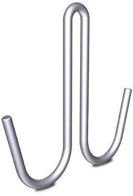 Crochet inox en forme de tige j double sans pointe Crochet inox en forme de tige