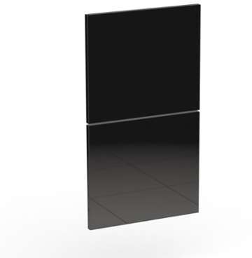 Ensemble de 2 façades noires pour tiroirs casserol