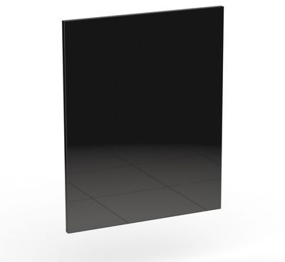 Façade de porte noire pour lave vaisselle L60cm No