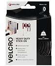 Velcro adhésif extra fort - noir - 50 mm x 1 m