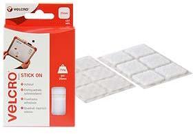 Pastilles Velcro carrées - blanc - 25 mm (x24)