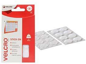Pastilles Velcro rondes - blanc - Ø 16 mm (x16)