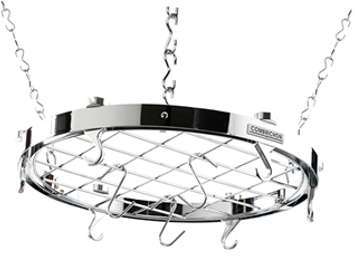 Plafonnier penderie rond chromé 50 cm Plafonnier penderie rond chromé