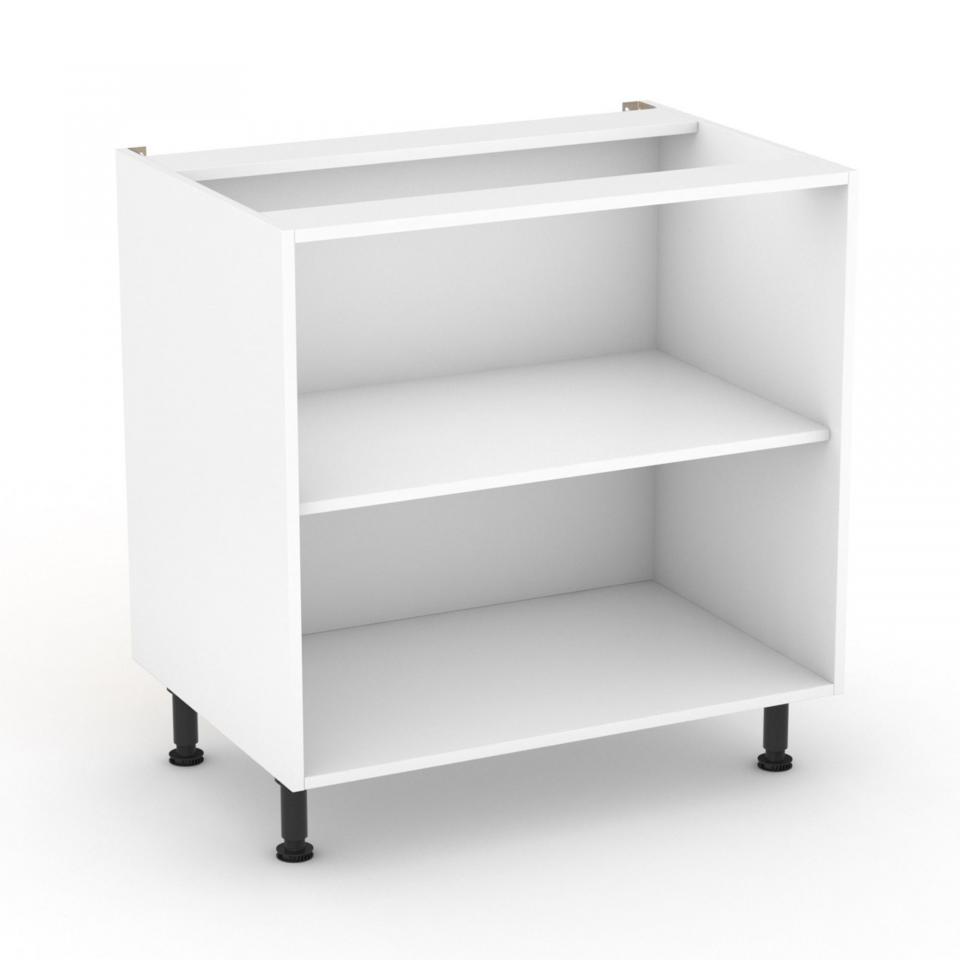 Caisson de cuisine bas blanc L80cm Blanc