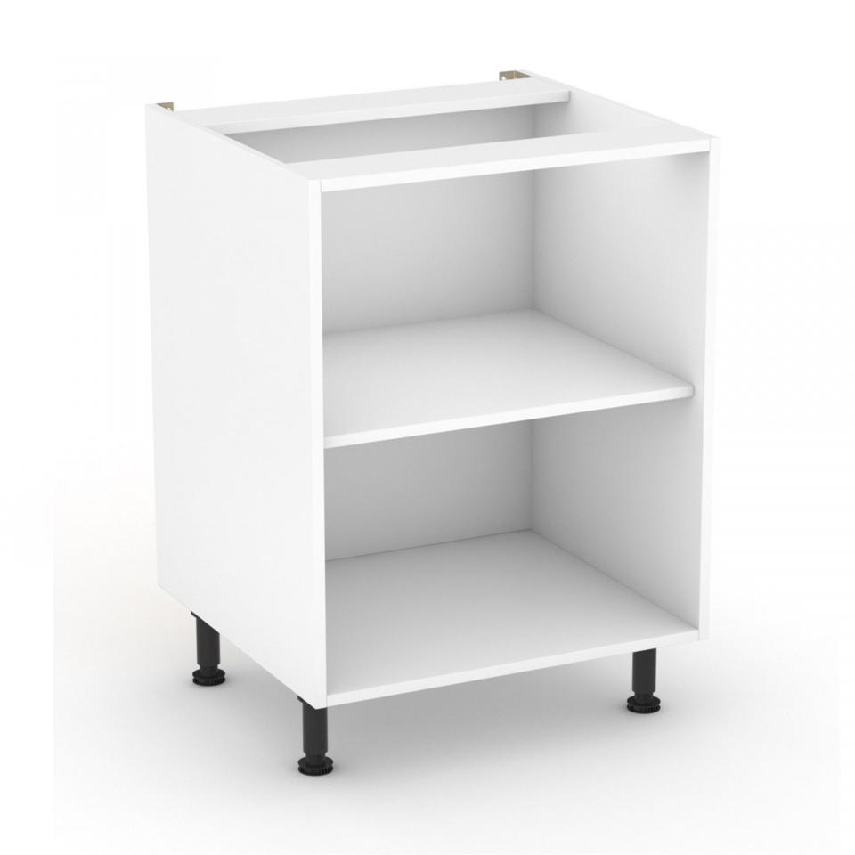 Caisson de cuisine bas blanc L60cm Blanc