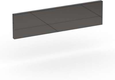 Plinthe noire brillante 270x12.7cm Noir