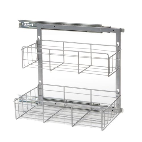 Panier de rangement sous évier L25cm Gris