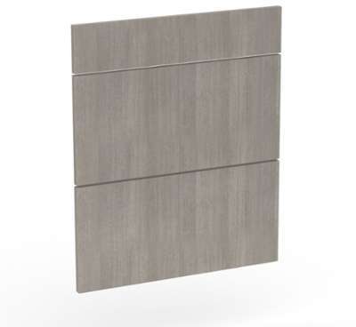 Ensemble de 3 façades coloris chêne pour tiroir et