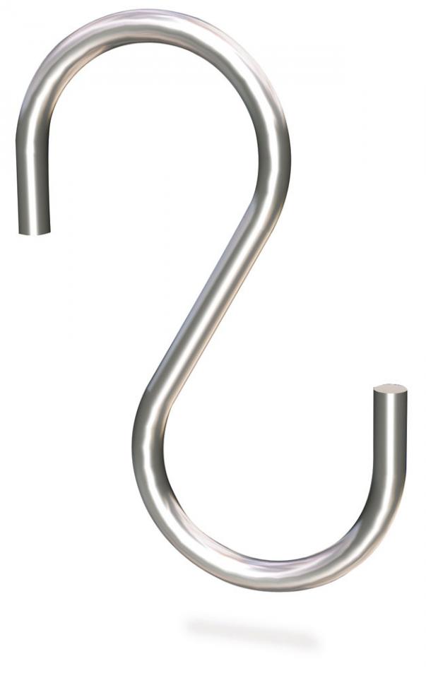 Crochet inox a tige spécial pour charcuterie (10 p