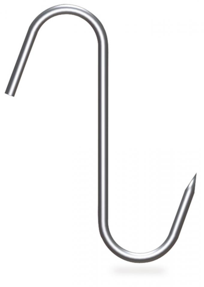 Crochet inox de boucher a tige modele esse (10 piè
