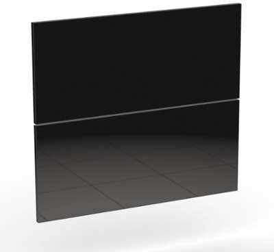 Ensemble de 2 façades noires pour tiroirs casserol