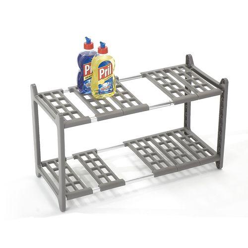 Étagère extensible grise Gris