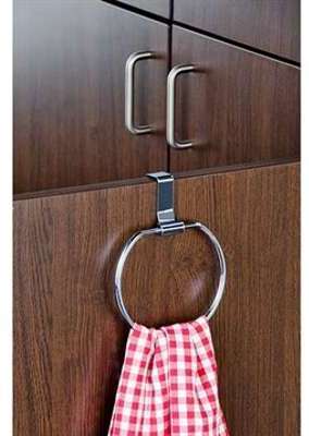 Porte serviette anneau chromé Porte serviette anneau chromé