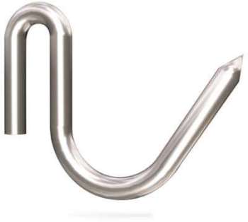 Crochet inox de boucher a tige spécial pour agneaux Crochet inox de boucher a