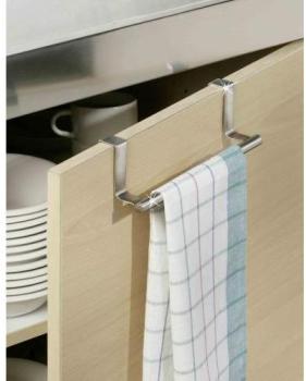 Barre porte serviette extensible simple en inox -