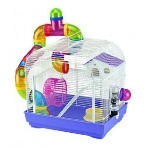 Cage équipée CRYSTAL 40x30x38cm pour hamster souri