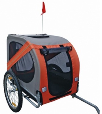 VidaXL Remorque de vélo pour chiens Orange