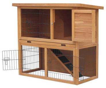 Clapier Bugs - 91 5 x 45 x 80 8 cm - Bois de sapin Clapier Bugs - 91 5 x 45 x
