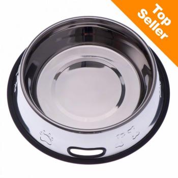 Gamelle en inox pour chien - capacité 1 80 L - 27 cm Gamelle en inox pour chien